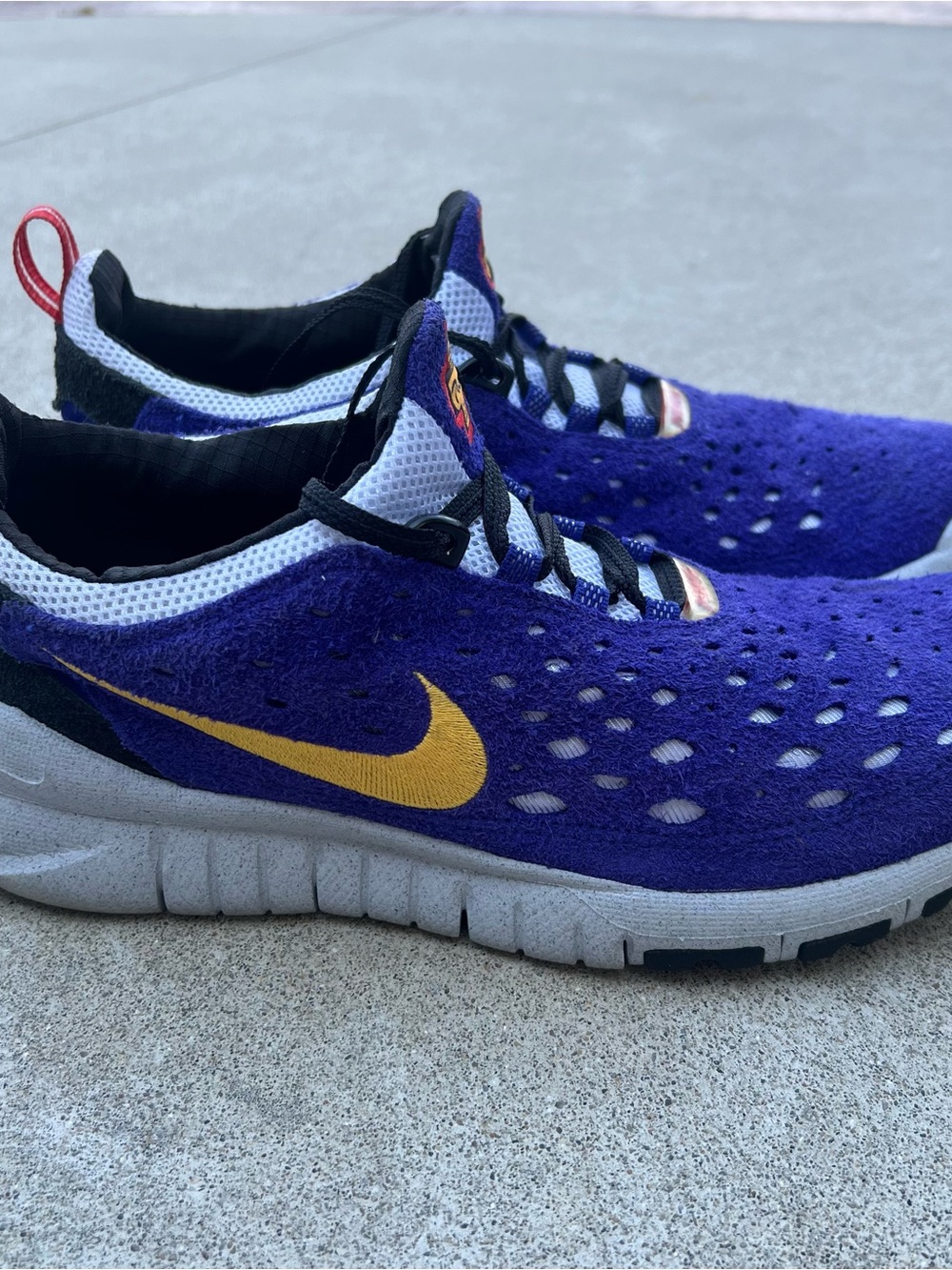 Nike-Free Run Trail 'Concord Taxi' Men's Running Shoes CW5814-401 Sz 11